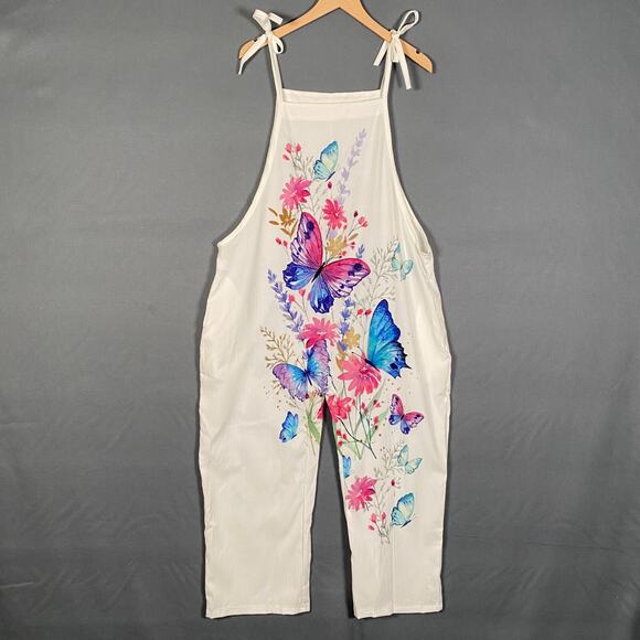 Susanny Pants - Susanny‎ Womens Butterfly Jumpsuit Size 14 Oversized Fairy Romper Overalls Boho